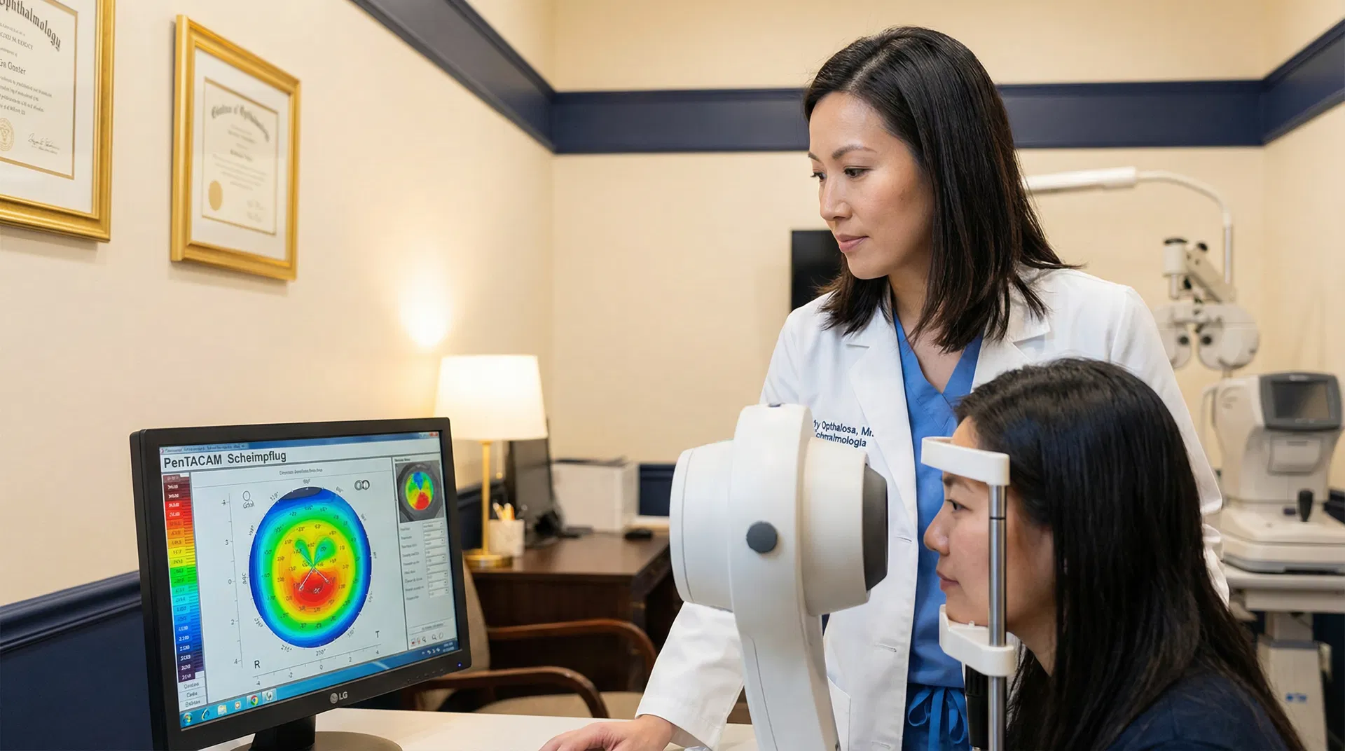 Exame de Pentacam para diagnóstico de ceratocone — Drudi e Almeida