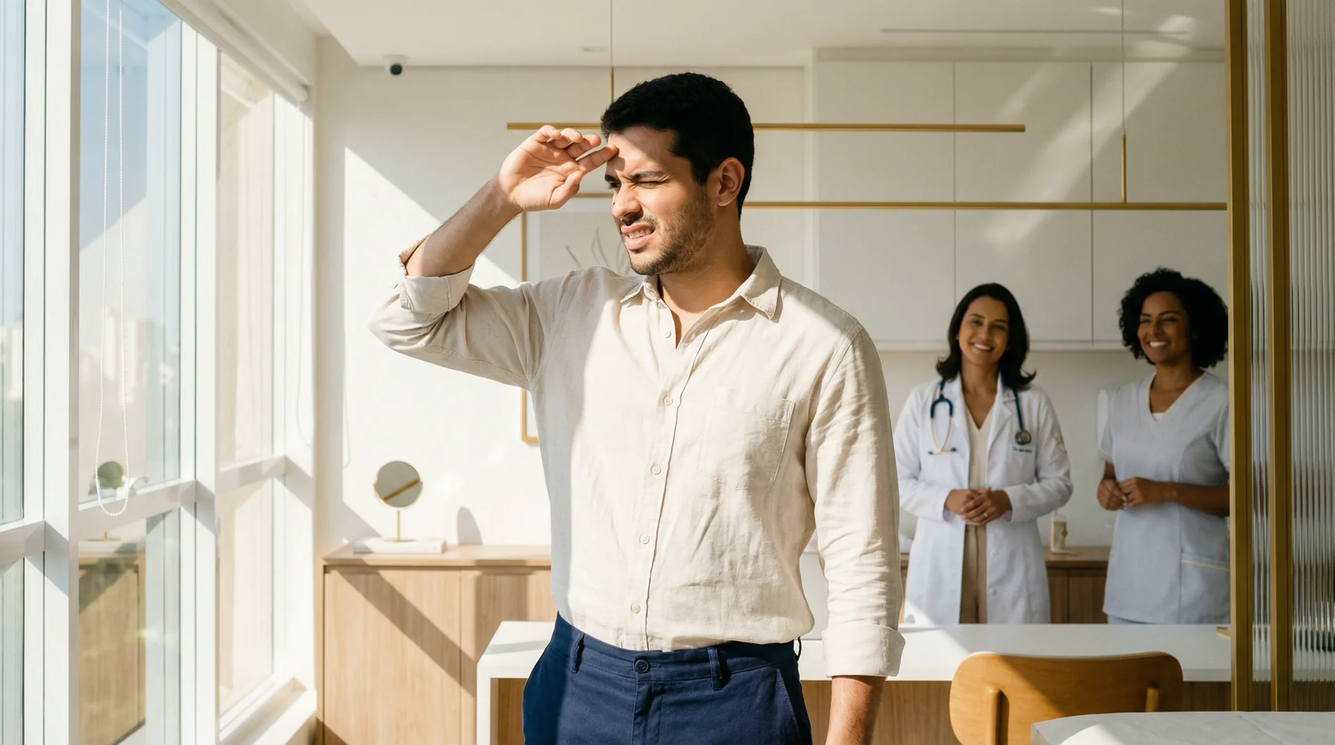 Fotofobia (sensibilidade à luz) — sintoma de ceratocone