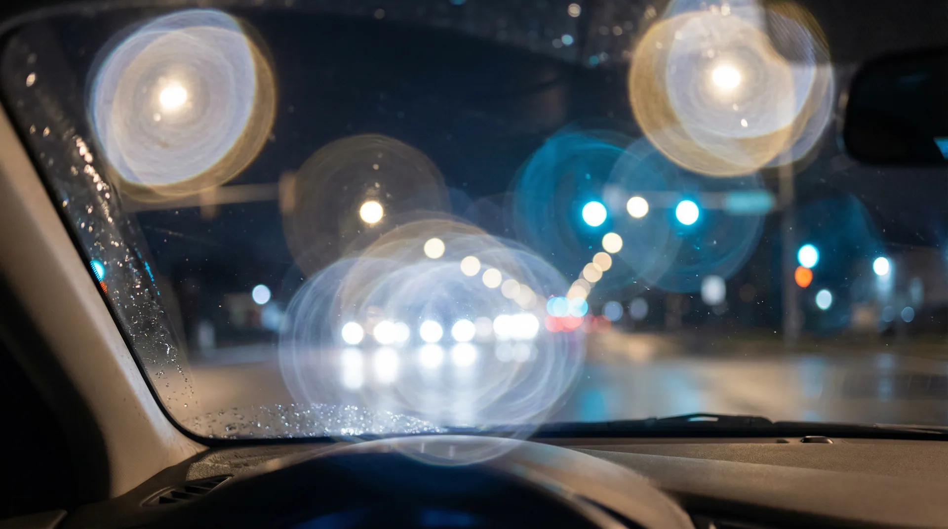 Halos e reflexos ao redor das luzes — sintoma de ceratocone